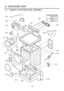 Diagram 1 Diagram and Parts List for FH4G2CDYV6 ASSEVUS LG Washer