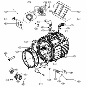 Part Location Diagram of AHL72914413 LG ROTOR ASSEMBLY