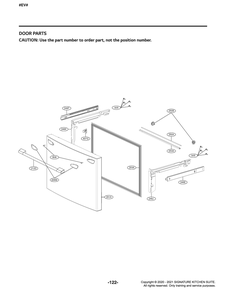 Door Parts 3 Diagram and Parts List for GR-J248FSYM ASTCNA0 LG Refrigerator