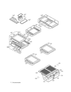 Part Location Diagram of 3391JJ1019B LG Tray Assembly,Vegetable