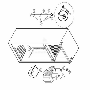 Ice Maker Parts Diagram and Parts List for LTCS24223B AWBCNA4 LG Refrigerator