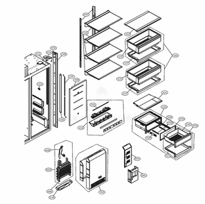Part Location Diagram of MDS62152408 LG GASKET,HOME BAR
