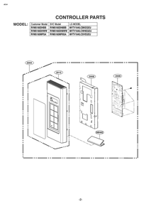 Controller Parts Diagram and Parts List for MVTV1640 CWHEGEU LG Range