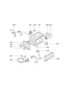 Control Box Assembly Parts Diagram and Parts List for 58075184700  Kenmore Air Conditioner
