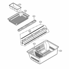 Freezer Parts Diagram and Parts List for LMXS28626D ASBCNA2 LG Refrigerator