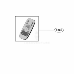 Remote Controller Assembly Diagram and Parts List for VR65502LV ARDELGA LG Canister Vacuum