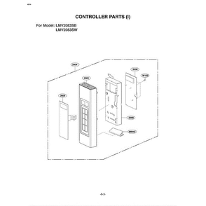 Section 5 Diagram and Parts List for LMV2083SW AWHELGA LG Microwave Oven Combo