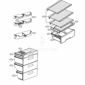 Main 3 Diagram and Parts List for LBN10551PS APZCNA0 LG Refrigerator