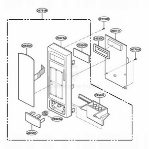 Part Location Diagram of 4781W1M204B LG CONTROLLER Assembly,[MIC
