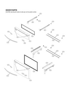 Door Parts 3 Diagram and Parts List for GR-L30GMSRM ASTCNA0 LG Refrigerator