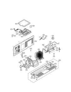 Machine Compartment Parts Diagram and Parts List for LRSC26923TT 00 LG Refrigerator