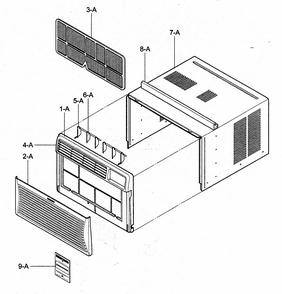 Part Location Diagram of 3531A24019A LG GRILLE ASSEMBLY,FRONT