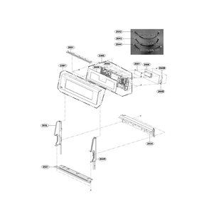 Controller Diagram and Parts List for LDG4315BD 00 LG Range