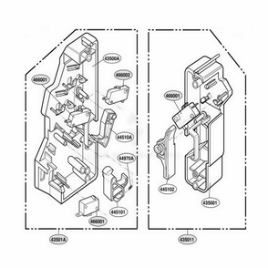 Latch Board Parts Diagram and Parts List for ZSC2000CBB ABKLGEU LG Range