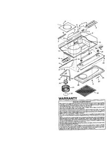 Control Panel Diagram and Parts List for 23352152000  Kenmore Range Hood