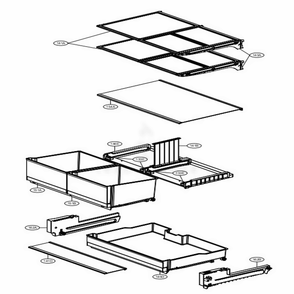 Refrigerator Parts Diagram and Parts List for 75067 ASBCSE0 LG Refrigerator