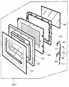 Part Location Diagram of 1B72137H LG WINDOW,SCREEN