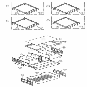 Refrigerator Parts Diagram and Parts List for 73139 AWBCSE0 LG Refrigerator