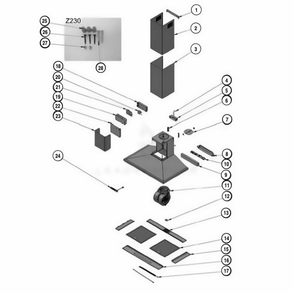 Part Location Diagram of EBZ63405077 LG PANEL,SIDE,PART