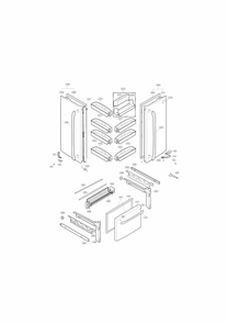 Part Location Diagram of ADC73905621 LG DOOR ASSEMBLY,REFRIGERAT