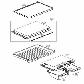 Refrigerator Parts Diagram and Parts List for 68039 AWBCSE8 LG Refrigerator