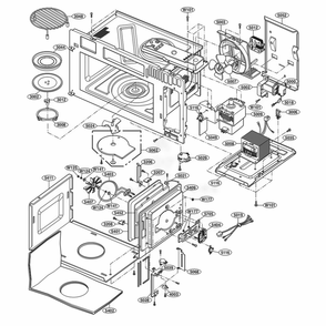Part Location Diagram of EAS42812907 LG MAGNETRON