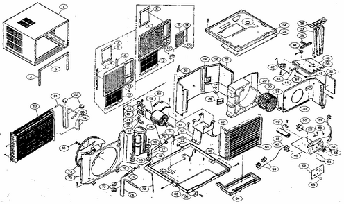 Replacement Parts/ga-1220ec Diagram and Parts List for GA-1221EC  LG Air Conditioner