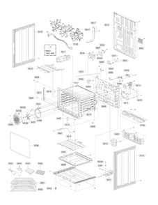 Lower Cavity Parts Diagram and Parts List for LDE3037ST  LG Range