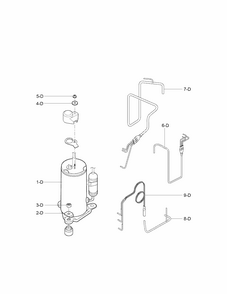 Compressor Parts Diagram and Parts List for 58075251900  Kenmore Air Conditioner
