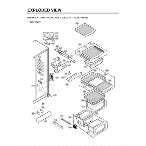 Section 1 Diagram and Parts List for LSC27990TT ATICLGA LG Refrigerator