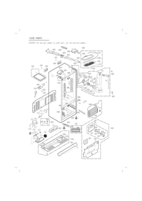 Case Parts Diagram and Parts List for GC-J288GSXM ANSCSE0 LG Refrigerator