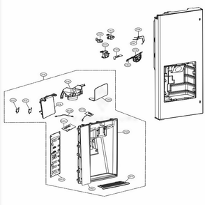 Part Location Diagram of ACQ85430284 LG Cover Assembly,display