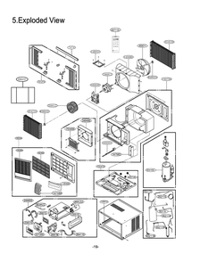 Diagram 1 Diagram and Parts List for W4NX12CNKFB AT3AFRD LG Air Conditioner