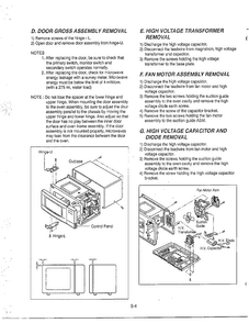 Service Information Page 4 Diagram and Parts List for MA-1273M  LG Microwave