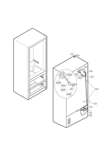 Ice & Maker Parts Diagram and Parts List for LMX25985SW02  LG Refrigerator