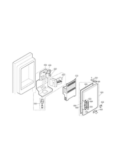 Ice Bank Parts Diagram and Parts List for LFX25971SB 03 LG Refrigerator