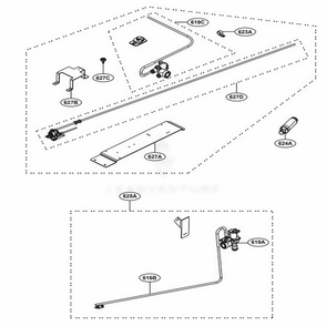 Ice Water Part Diagram and Parts List for SKSCF1801P ASWCNA0 LG Range