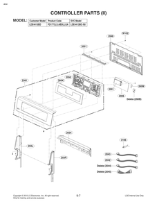 Controller Parts 2 Diagram and Parts List for FD1773LS AS2LLGA LG Range