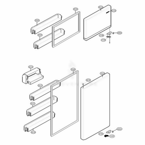 Door Parts Diagram and Parts List for LTCS24223W ASWCNA2 LG Refrigerator