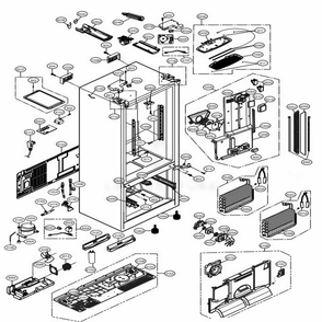 Part Location Diagram of CSP30021079 LG SVC PCB ASSEMBLY,ONBOARDING