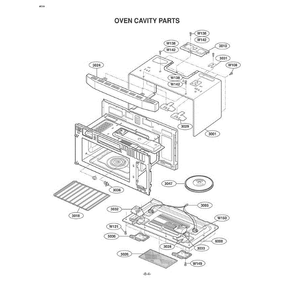 Section 8 Diagram and Parts List for LMVM1945T ATGELGA LG Microwave Oven Combo