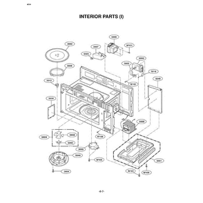 Section 5 Diagram and Parts List for LMV2053ST AS1ELGA LG Microwave Oven Combo