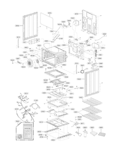Lower Cavity Parts Diagram and Parts List for LDG3036ST  LG Range