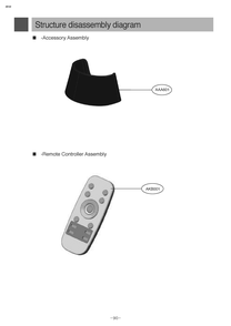 Accessory Assembly Diagram and Parts List for R975GM1 CIGELGA LG Robotic Vacuum