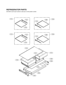 Refrigerator Parts Diagram and Parts List for LRMWS2906S 00 LG Refrigerator