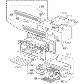 Part Location Diagram of 3530W0A024B LG GRILLE,VENT