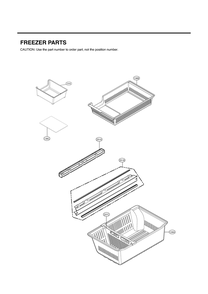 Freezer Parts Diagram and Parts List for GR-L28ANSYM ASTCNA0 LG Refrigerator