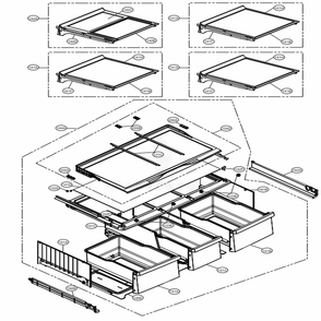 Refrigerator Parts Diagram and Parts List for LMXS30746S ASTCNA0 LG Refrigerator
