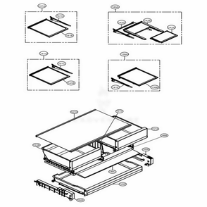 Refrigerator Parts Diagram and Parts List for LFXS28596D ASBCNA2 LG Refrigerator