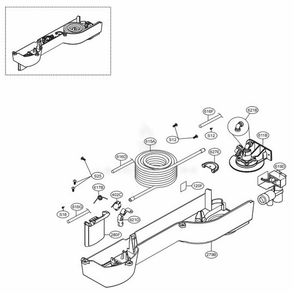 Dispenser Parts Diagram and Parts List for 79439 AWBCSE2 LG Refrigerator